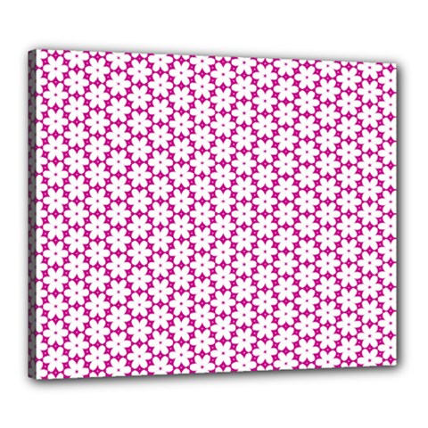 Cute Pretty Elegant Pattern Canvas 24  X 20  (framed) by GardenOfOphir