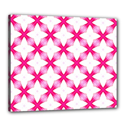 Cute Pretty Elegant Pattern Canvas 24  X 20  (framed) by GardenOfOphir