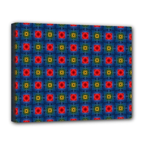 Cute Pretty Elegant Pattern Canvas 14  X 11  (framed) by GardenOfOphir