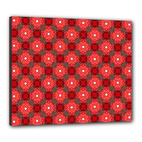 Cute Pretty Elegant Pattern Canvas 24  X 20  (framed) by GardenOfOphir