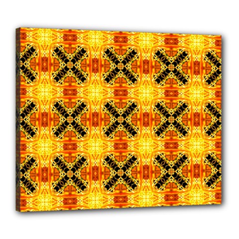 Cute Pretty Elegant Pattern Canvas 24  X 20  (framed) by GardenOfOphir