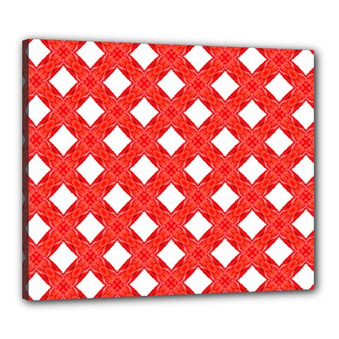 Cute Pretty Elegant Pattern Canvas 24  X 20  (framed) by GardenOfOphir