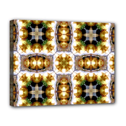 Cute Pretty Elegant Pattern Canvas 14  X 11  (framed) by GardenOfOphir