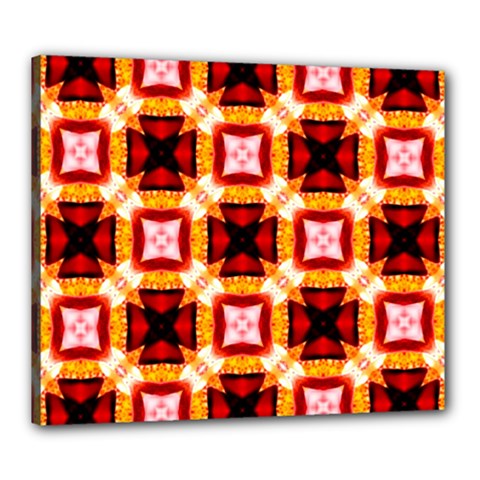 Cute Pretty Elegant Pattern Canvas 24  X 20  (framed) by GardenOfOphir