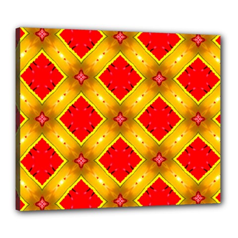 Cute Pretty Elegant Pattern Canvas 24  X 20  (framed) by GardenOfOphir
