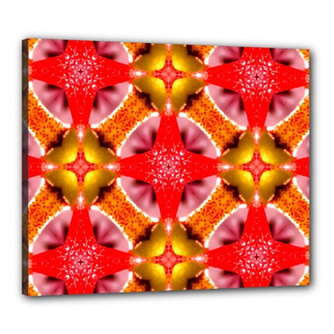Cute Pretty Elegant Pattern Canvas 24  X 20  (framed) by GardenOfOphir