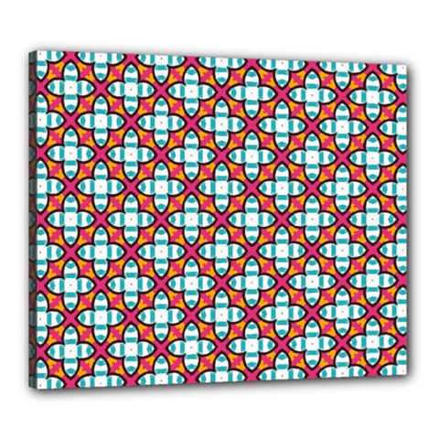 Cute Pretty Elegant Pattern Canvas 24  X 20  (framed) by GardenOfOphir