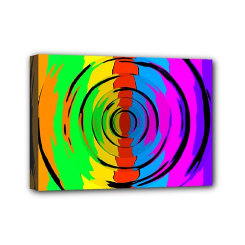 Rainbow Test Pattern Mini Canvas 7  X 5  (framed) by StuffOrSomething