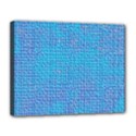 Textured Blue & Purple Abstract Canvas 14  x 11  (Framed) View1
