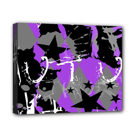 Purple Scene Kid Canvas 10  X 8  (framed) by ArtistRoseanneJones