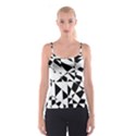 Shattered Life In Black & White Spaghetti Strap Top View1