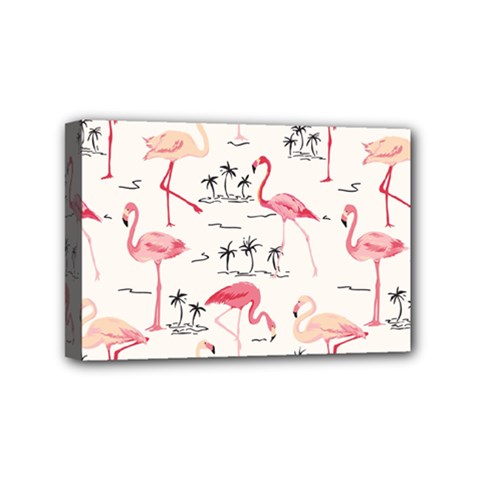 Flamingo Pattern Mini Canvas 6  X 4  by Contest580383