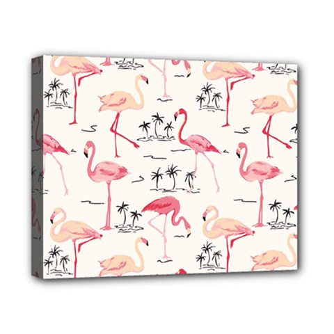 Flamingo Pattern Canvas 10  X 8  by Contest580383