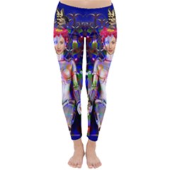 Robot Butterfly Winter Leggings by icarusismartdesigns