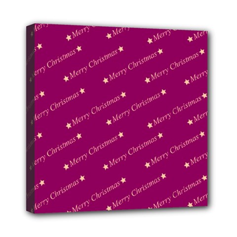 Merry Christmas,text,bordeaux Mini Canvas 8  X 8  by ImpressiveMoments