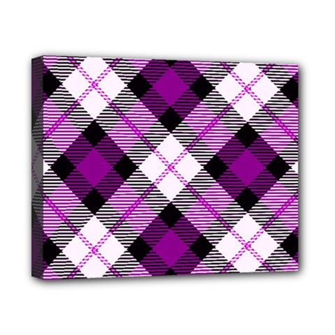 Smart Plaid Purple Canvas 10  X 8  by ImpressiveMoments