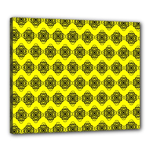 Abstract Knot Geometric Tile Pattern Canvas 24  X 20  by GardenOfOphir