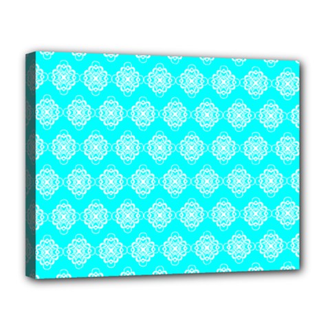 Abstract Knot Geometric Tile Pattern Canvas 14  X 11  by GardenOfOphir