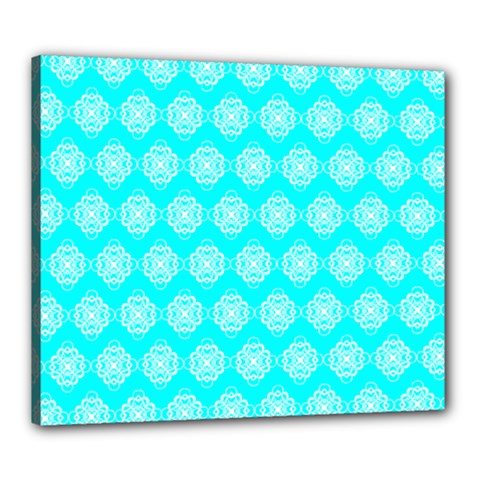 Abstract Knot Geometric Tile Pattern Canvas 24  X 20  by GardenOfOphir