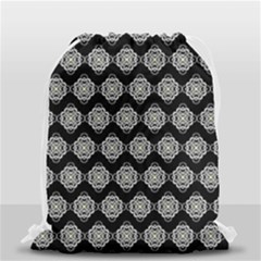 Abstract Knot Geometric Tile Pattern Drawstring Bag (small) by GardenOfOphir