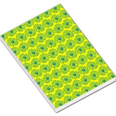 Gerbera Daisy Vector Tile Pattern Large Memo Pads by GardenOfOphir
