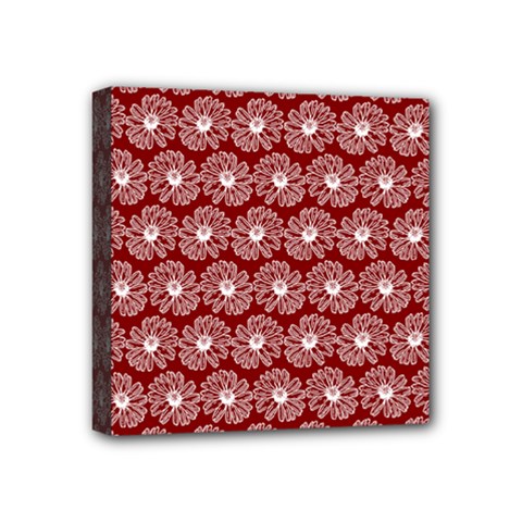 Gerbera Daisy Vector Tile Pattern Mini Canvas 4  X 4  by GardenOfOphir