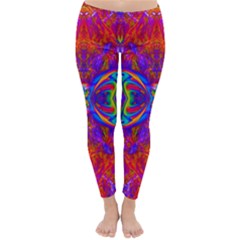 Butterfly Abstract Winter Leggings  by icarusismartdesigns