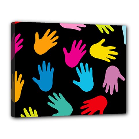 All Over Hands Canvas 14  X 11  by ImpressiveMoments