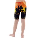 Beautiful Unicorn Silhouette In The Sunset Kid s swimwear View2