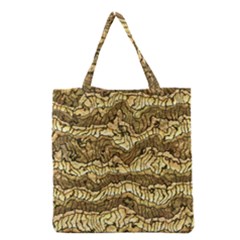 Alien Skin Hot Golden Grocery Tote Bags by ImpressiveMoments