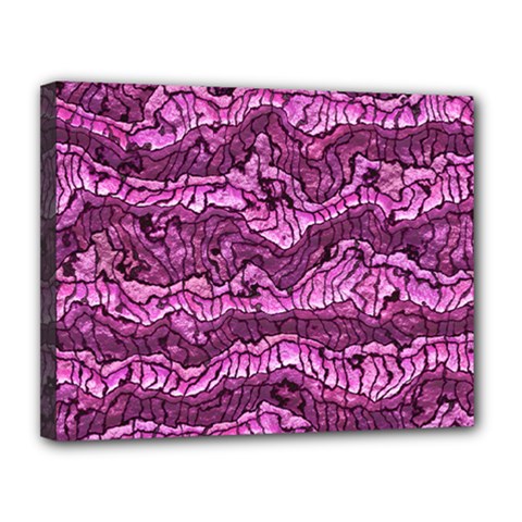Alien Skin Hot Pink Canvas 14  X 11  by ImpressiveMoments