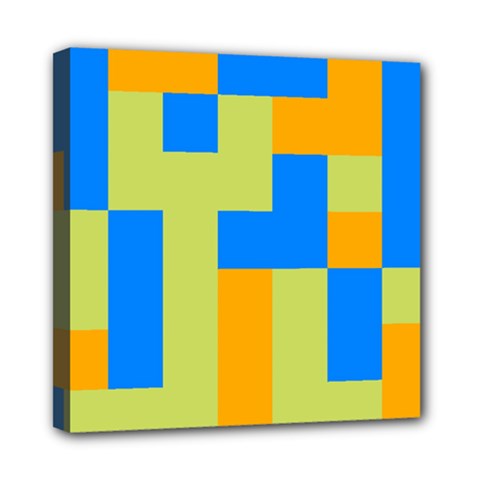 Tetris Shapes Mini Canvas 8  X 8  (stretched) by LalyLauraFLM