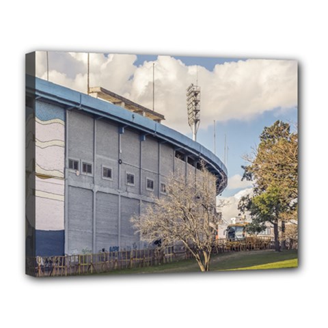 Centenario Stadium Facade In Montevideo Uruguay Canvas 14  X 11  by dflcprints