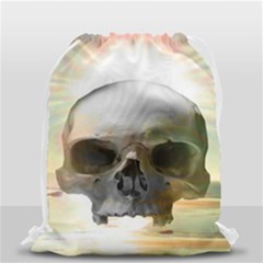 Skull Sunset Drawstring Bag (small) by icarusismartdesigns