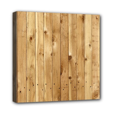 Light Wood Fence Mini Canvas 8  X 8  by trendistuff