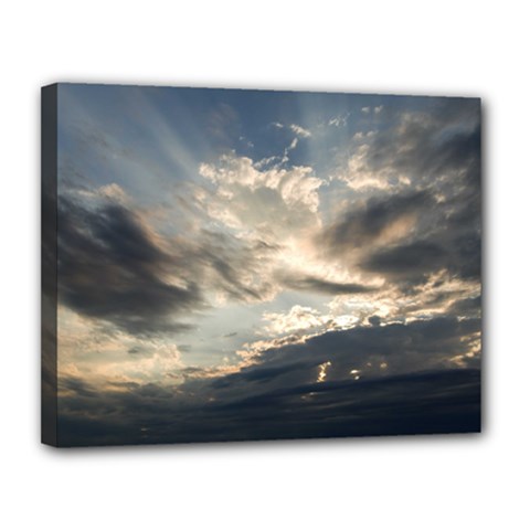 Heaven Rays Canvas 14  X 11  by trendistuff