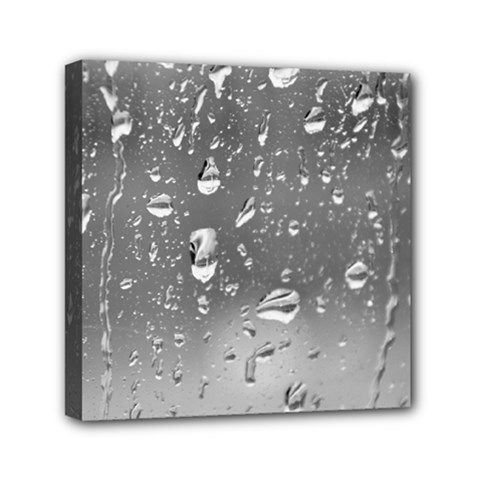 Water Drops 4 Mini Canvas 6  X 6  by trendistuff