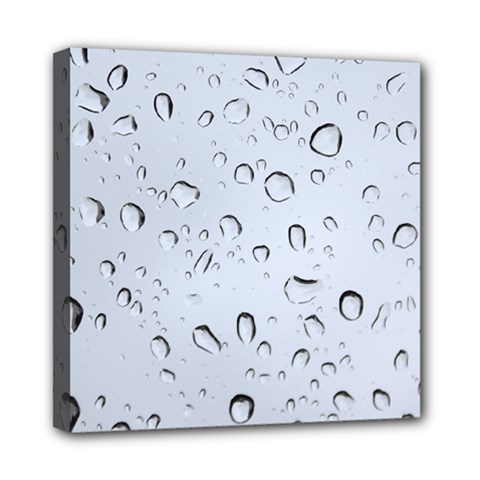 Water Drops 2 Mini Canvas 8  X 8  by trendistuff