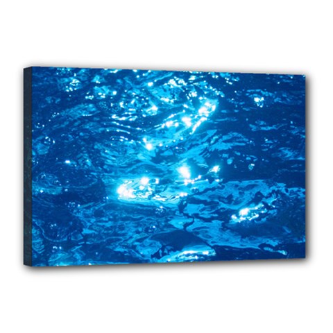 Light On Water Canvas 18  X 12  by trendistuff