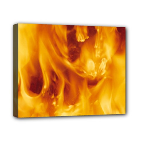 Yellow Flames Canvas 10  X 8  by trendistuff