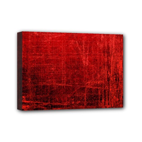 Shades Of Red Mini Canvas 7  X 5  by trendistuff
