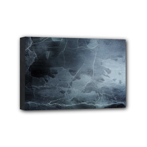 Black Splatter Mini Canvas 6  X 4  by trendistuff