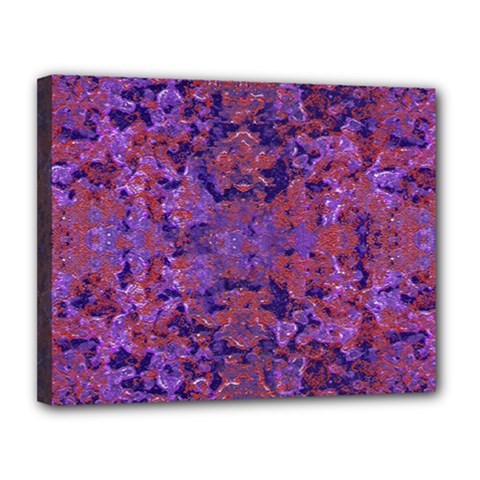 Intricate Patterned Textured  Canvas 14  X 11  by dflcprints