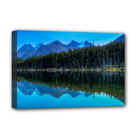 Herbert Lake Deluxe Canvas 18  X 12   by trendistuff