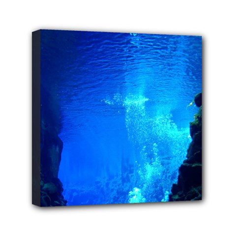 Underwater Trench Mini Canvas 6  X 6  by trendistuff