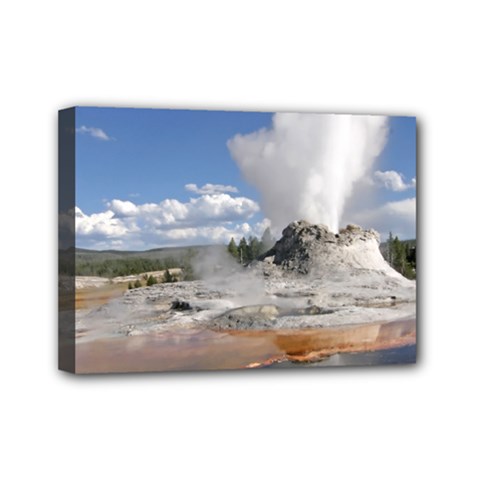 Yellowstone Castle Mini Canvas 7  X 5  by trendistuff