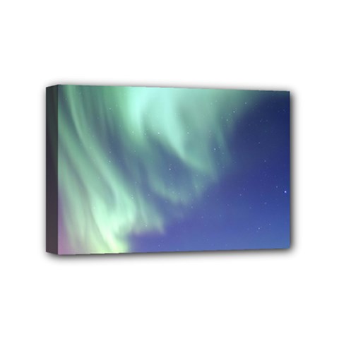 Aurora Borealis Mini Canvas 6  X 4  by trendistuff