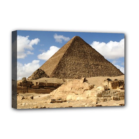 Pyramid Giza Deluxe Canvas 18  X 12   by trendistuff
