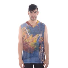 Great Wall Of China 1 Men s Basketball Tank Top by trendistuff