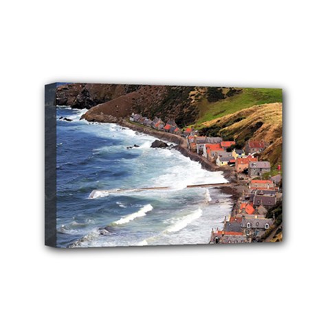 Scotland Crovie Mini Canvas 6  X 4  by trendistuff